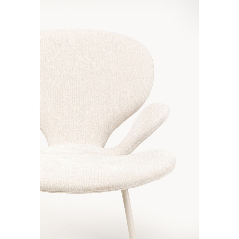 Chaise a. acc. Soft Blossom crème Mono