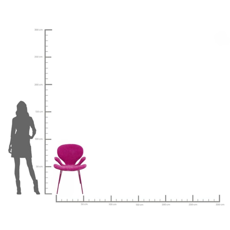 Chaise a. acc. Soft Blossom fuchsia Mono