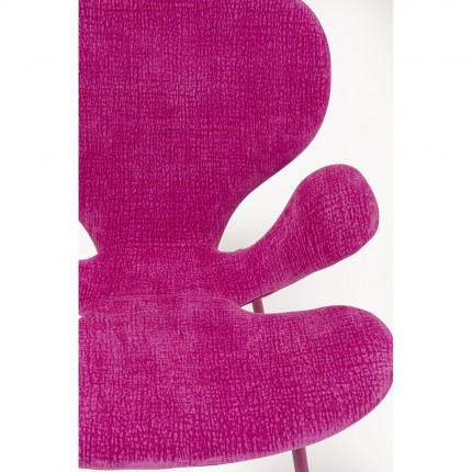 Stoel met armleuningen Soft Blossom roze Kare Design
