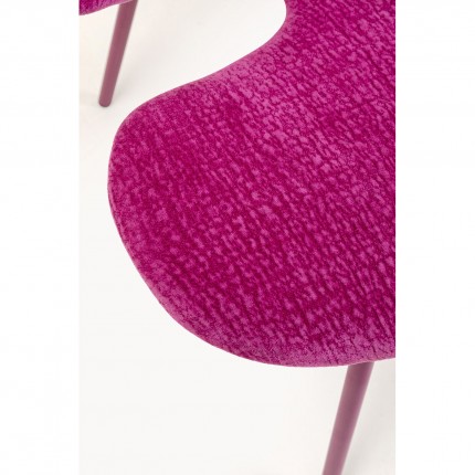 Chaise avec accoudoirs Soft Blossom rose Kare Design