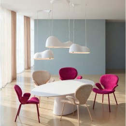 Chaise a. acc. Soft Blossom fuchsia Mono