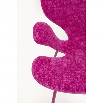 Stoel met armleuningen Soft Blossom roze Kare Design