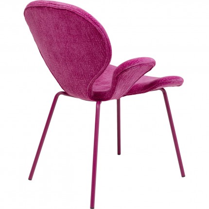 Chair with armrests Soft Blossom pink Kare Design