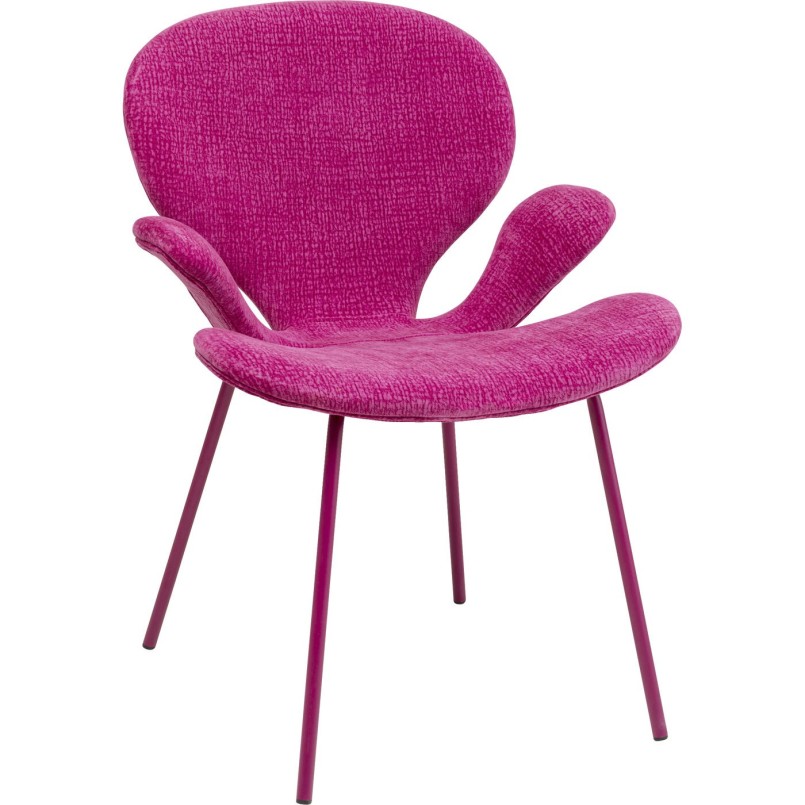 Chaise a. acc. Soft Blossom fuchsia Mono