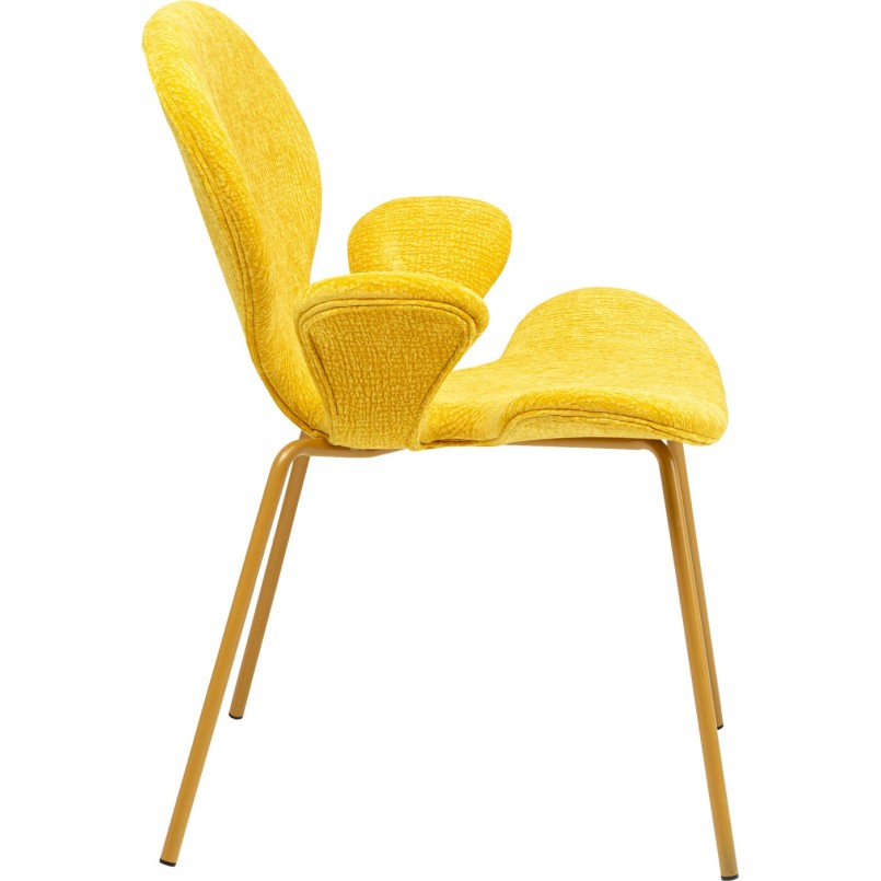 Chaise a. acc. Soft Blossom jaune Mono