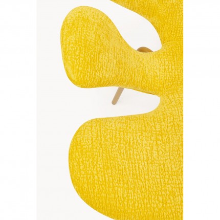 Stoel met armleuningen Soft Blossom geel Kare Design