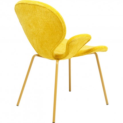 Stoel met armleuningen Soft Blossom geel Kare Design