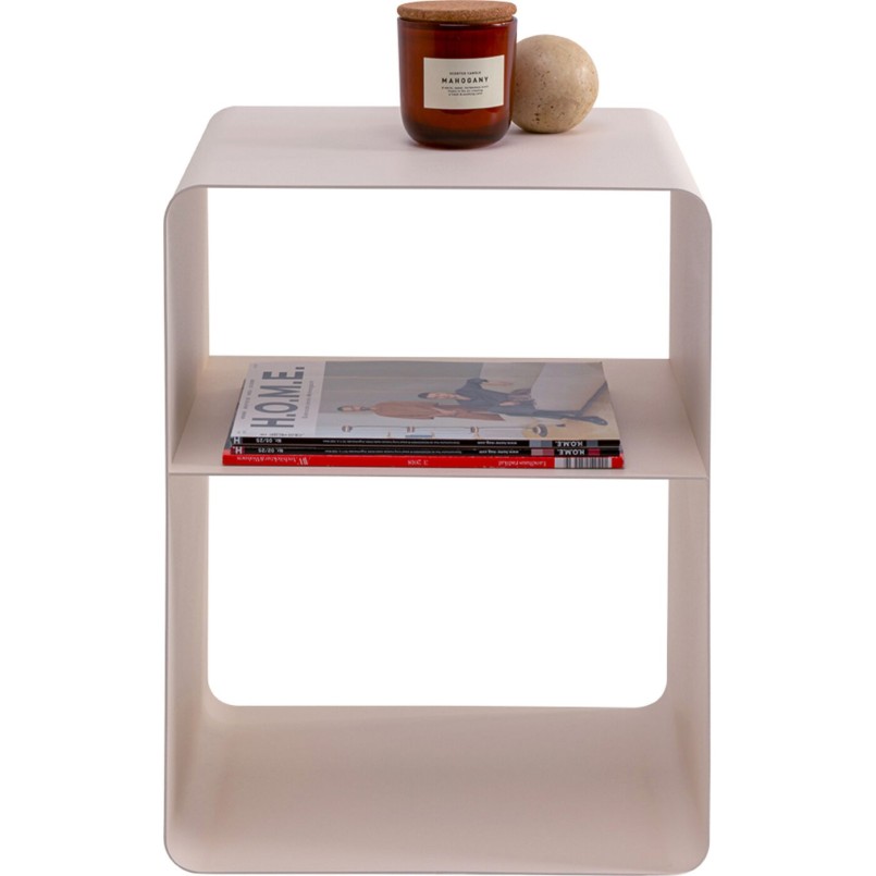 Table d'appoint crème en acier - Lounge - Kare Design