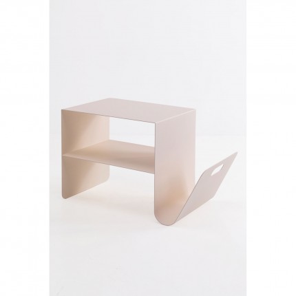 Bijzettafel Lounge News creme Kare Design