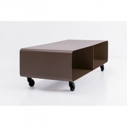 Meuble TV Lounge à roulettes taupe Kare Design