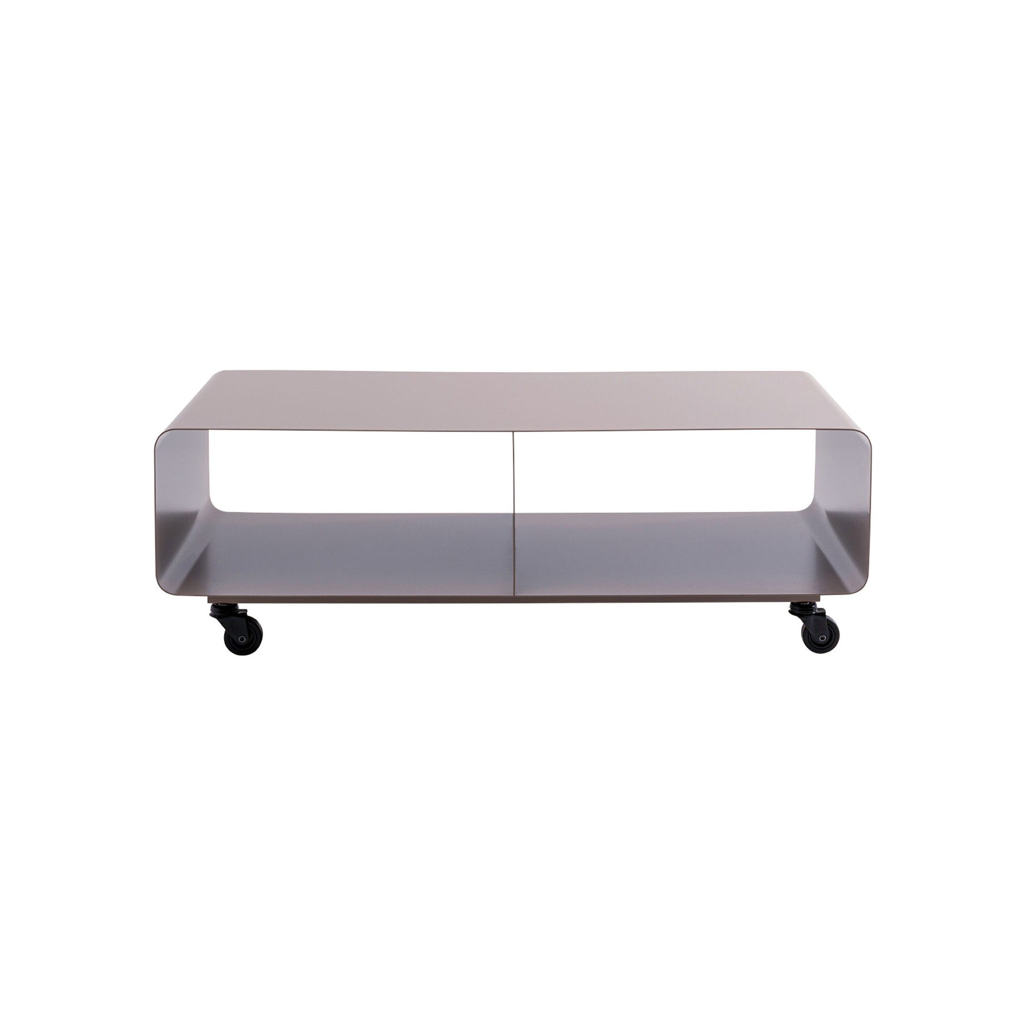 Meuble TV Lounge à roulettes taupe Kare Design
