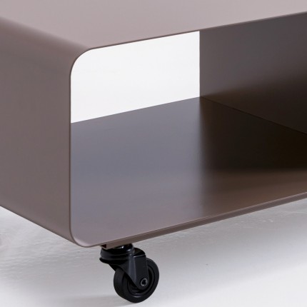 Meuble TV Lounge à roulettes taupe Kare Design