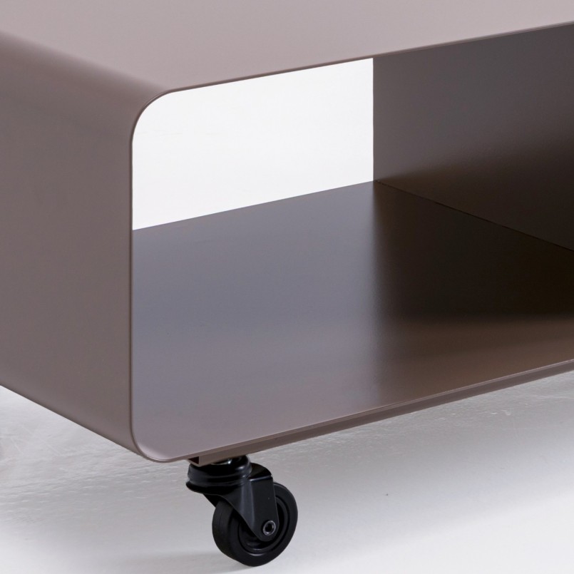TV board Lounge on wheels taupe Kare Design