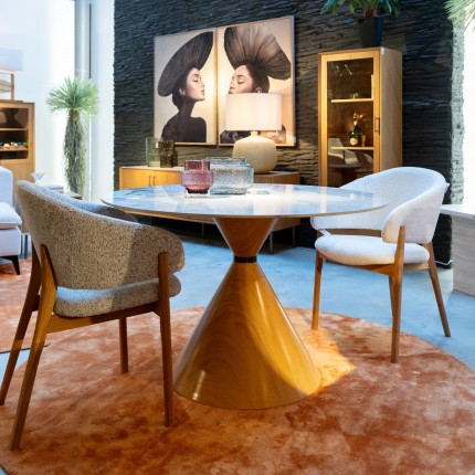 Stoel met armleuningen August grijs Kare Design