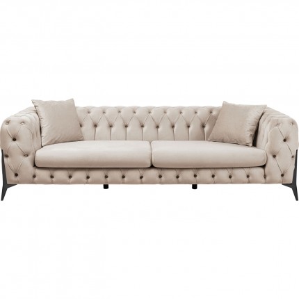 Sofa Bellissima 3-Zits Fluweel Beige Kare Design