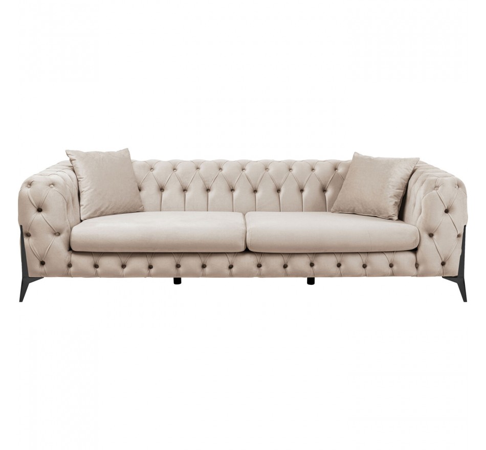 Sofa Bellissima 3-Seater Velvet Beige Kare Design