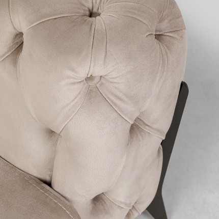 Canapé Bellissima 3 places velours beige Kare Design