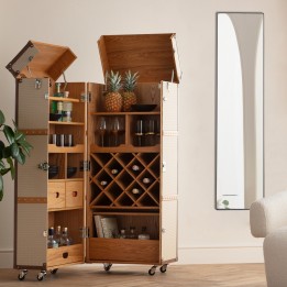 Wall Mirror Starlet 130x30cm black Kare Design
