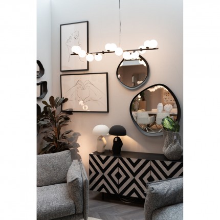 Hanglamp Scala Balls 150cm zwart en wit Kare Design