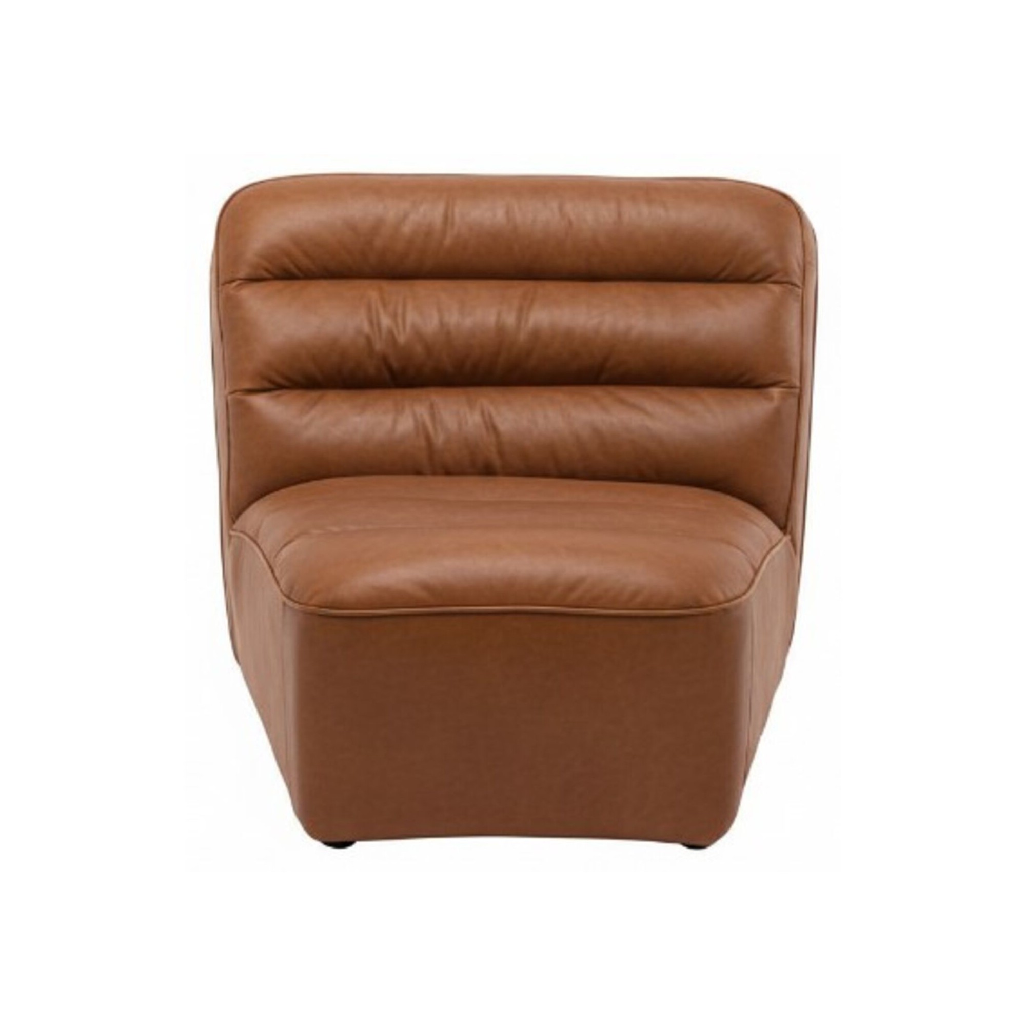Elément d assise Modi Curl cognac 80cm