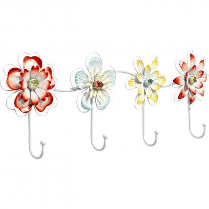 Portemanteau mural fleurs écloses 52cm Kare Design