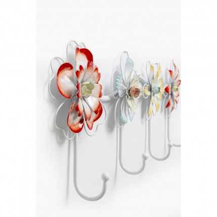 Wall Coat Rack bloomed flowers 52cm Kare Design