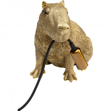 Lampe capybara doré Kare Design