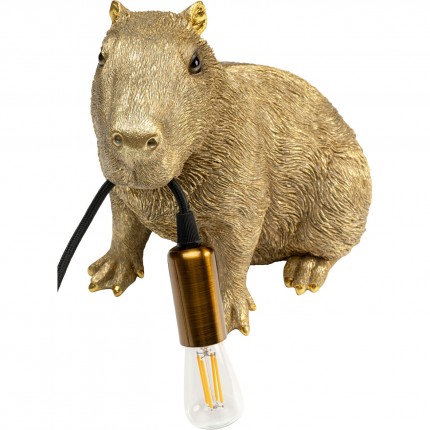 Tafellamp capybara goud Kare Design