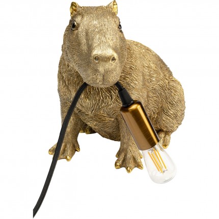 Table Lamp capybara gold Kare Design