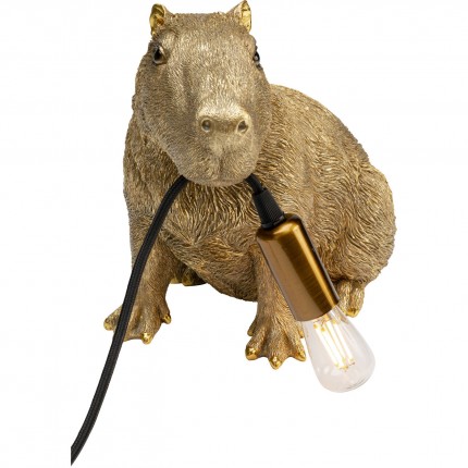 Lampe capybara doré Kare Design