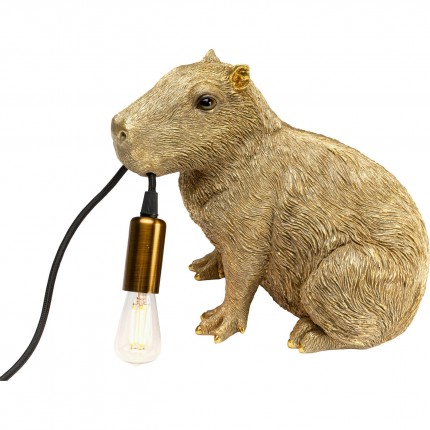 Lampe capybara doré Kare Design