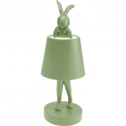 Lampe Animal lapin LED 29cm vert matcha Kare Design