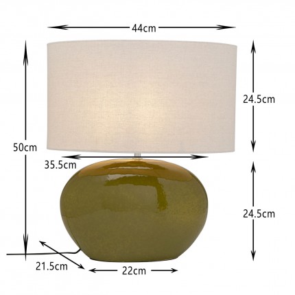 Lampe Beo verte Kare Design