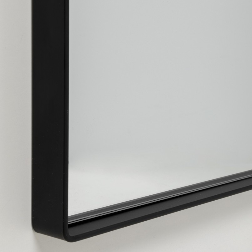 Miroir mural rectangulaire noir - Scarlet - Kare Design
