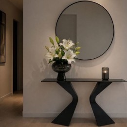 Vase Divine black 30cm Kare Design