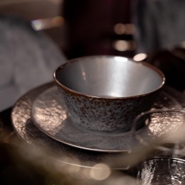 Black stoneware bowls set of 4 - Cosmos - Kare Design