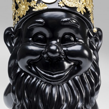 Woonaccessoires gnoom standing 61cm zwart goud Kare Design