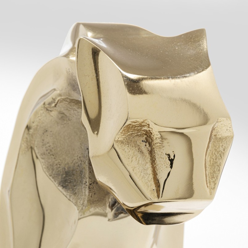 Zwarte en gouden leeuwendecoratie - Kare Design