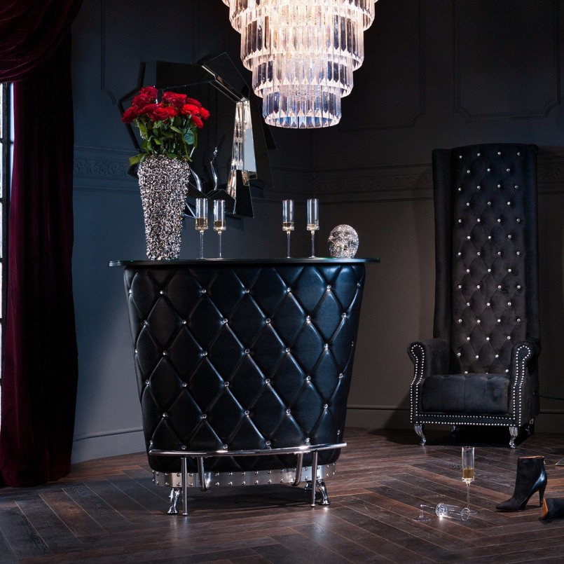 Rozenvaas in chroom reliëf - Kare Design