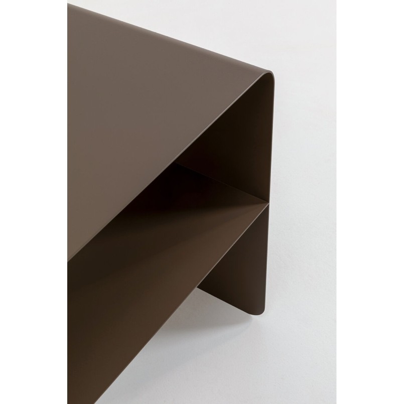 Table basse taupe en acier - Lounge - Kare Design