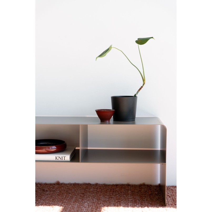 Table basse taupe en acier - Lounge - Kare Design