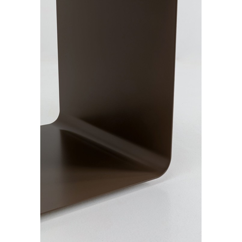 Table d'appoint taupe en acier - Lounge - Kare Design