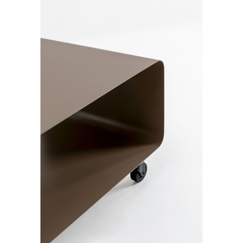 TV board Lounge on wheels taupe Kare Design