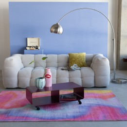 Meuble TV en acier violet à roulettes - Lounge - Kare Design