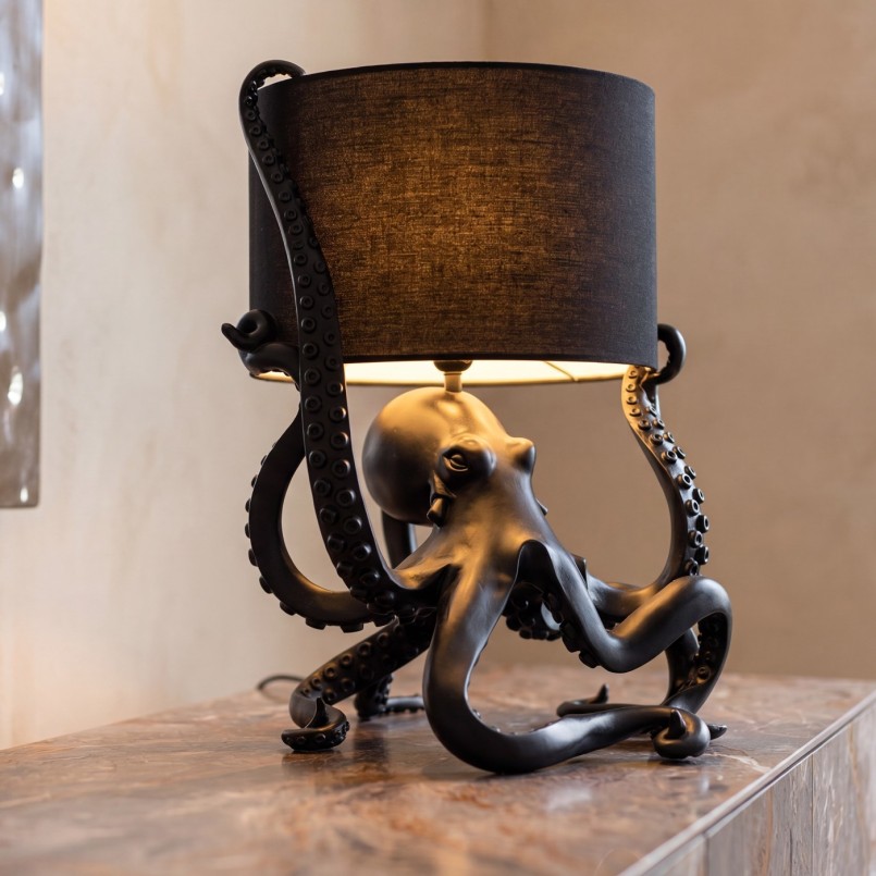 Zwarte octopus lamp - Kare Design