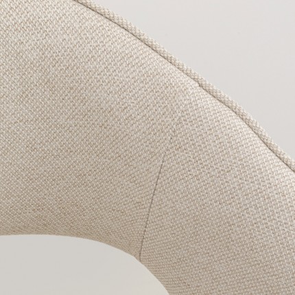 Chaise avec accoudoirs pivotante Gina noire Kare Design