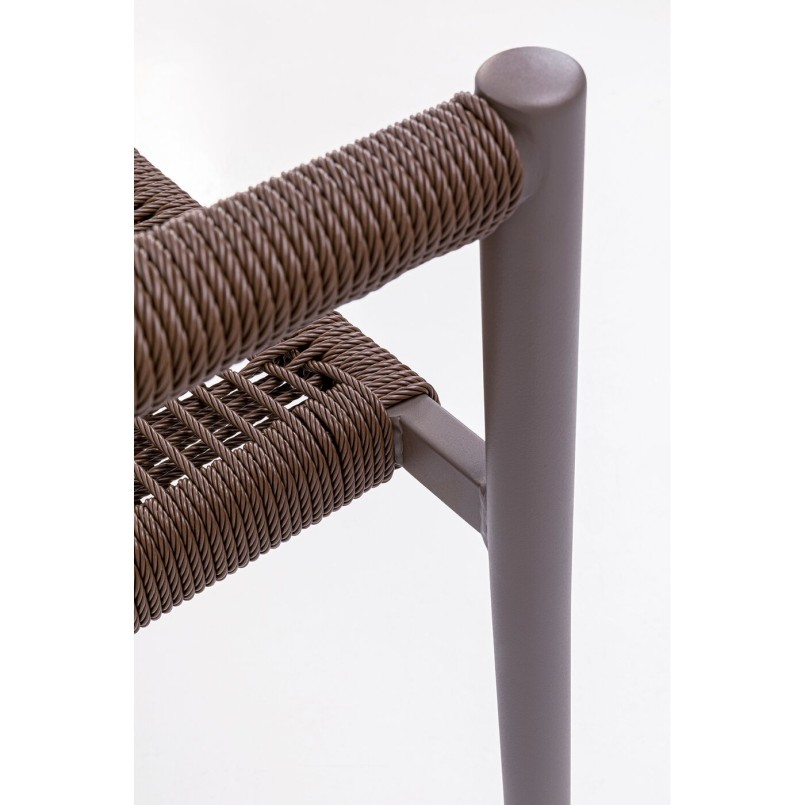 Tuinstoel met armleuningen, bruin - Palma - Kare Design
