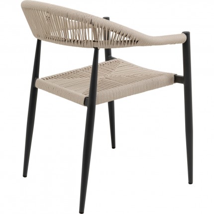 Chair with armrests Palma cream Kare Design