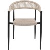Chair with armrests Palma cream Kare Design