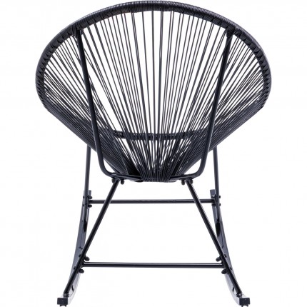 Fauteuil à bascule Acapulco noir Kare Design